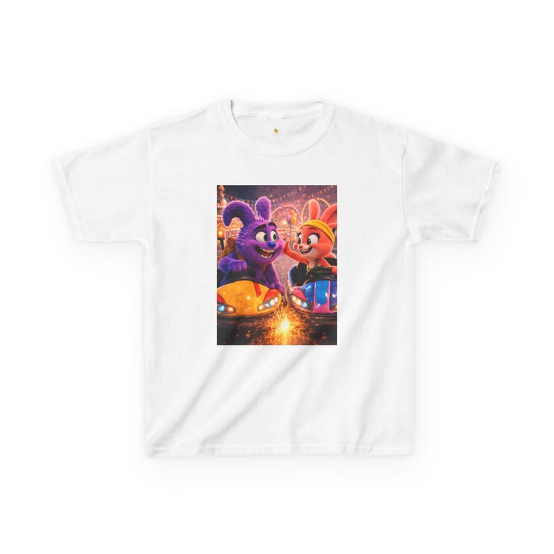 Cartoon Bunnies Kids T-Shirt | Whimsical Graphic Tee 100