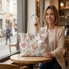 Sweet Dessert Print Fashion Casual Shoulder Tote Bag for Daily Use