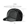 Middle-aged Elderly Cap Men's Autumn Winter Ear Protection Warm Cap Cap Cap Pu Leather Plush Baseball Cap Lei Feng Cap