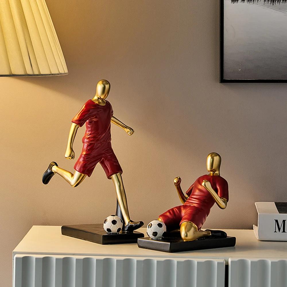 Artistic Simple Living Room Bar Porch TV Cabinet Decorations Boys Room Luxury Luxury Furnishings Football Ornaments
