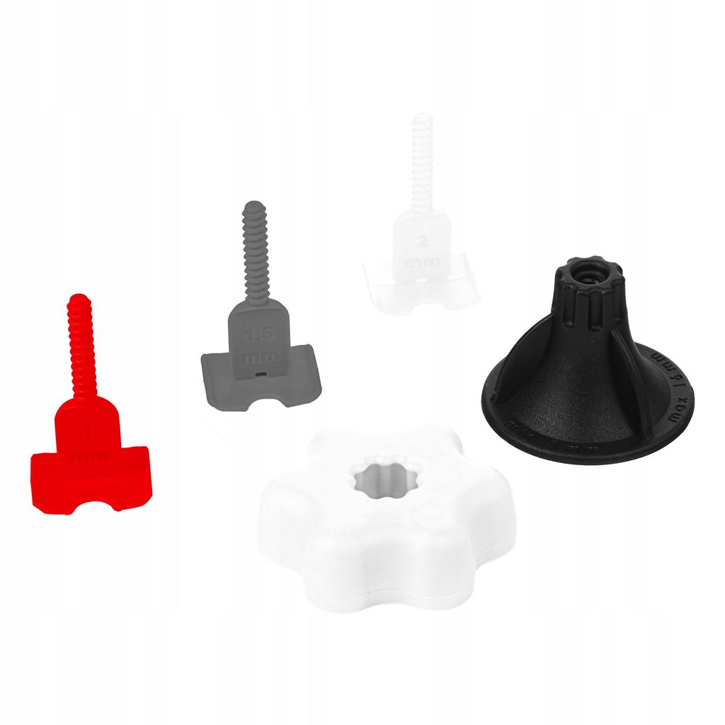 TILE LEVELLING SYSTEM 30 Knobs 60 Clips > 2mm < Vorstahl