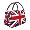 Union Jack Flagge des Vereinigten Königreichs Isolierte Lunchtasche für Arbeit Schule Picknick Strand Wiederverwendbare Thermische Lunchbox Tragbare Bento-Taschen