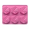 Silicone Mold Honeycomb Bee Shape 6 Cavities Soap Mold Chocolate Mold Baking Mold Candy Mold Ice Cube Mold Flexible Non-Stick Mold