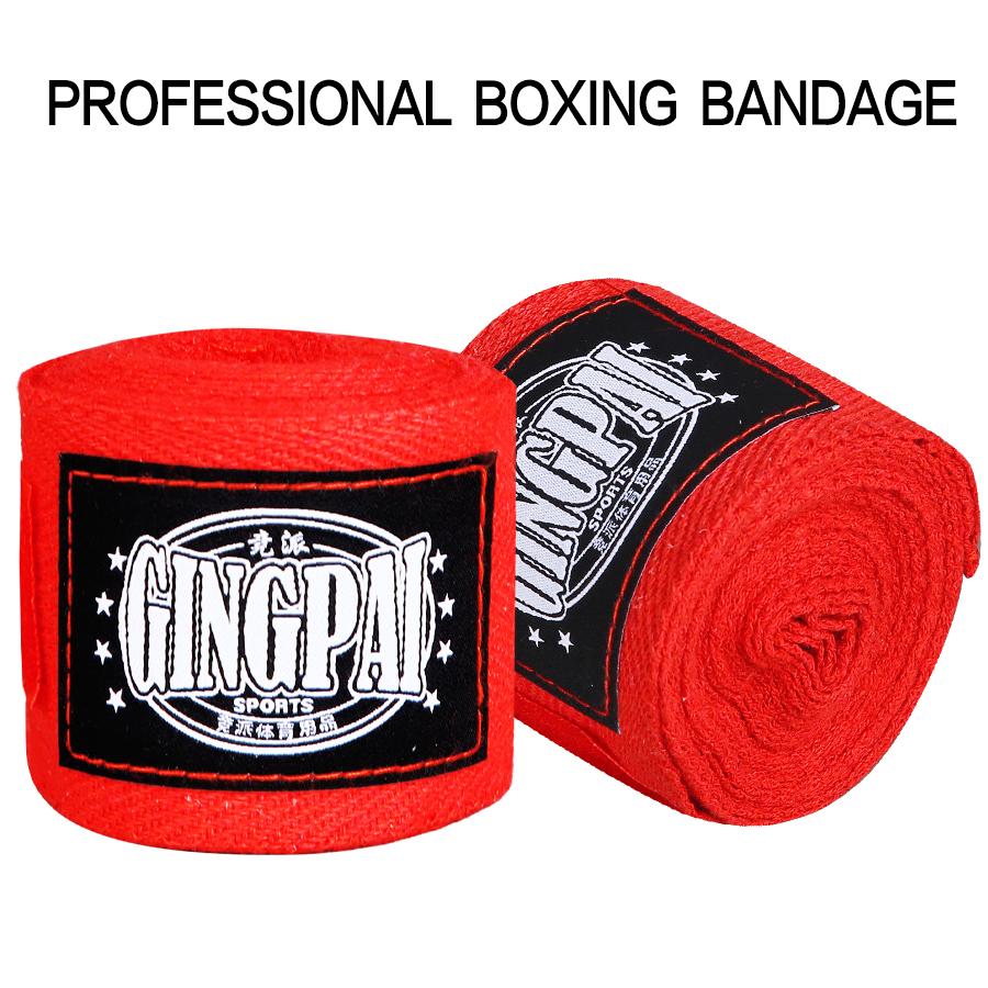 2Pcs 5M Cotton Boxing Bandage Hand Wraps Protector for Kickboxing Sanda MMA Training Sports Strap