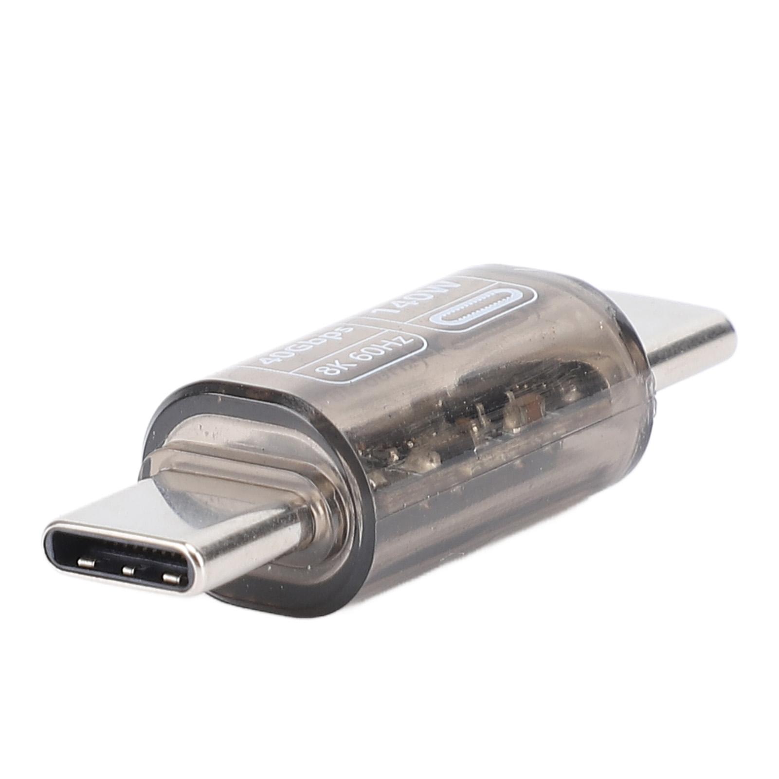 

Type C Male to Male Adapter 40Gbps USB4.0 8k At 60Hz 140W Fast Charging Digital Display Type C to
