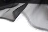 Polyester organza 140cm wide x 15m 2440 fabric, cut, 9. Black, (15m cut)