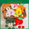 Carrots Jinnew Screaming Corn Cartoon Vegetables Pocket Wallet Plush Keychain