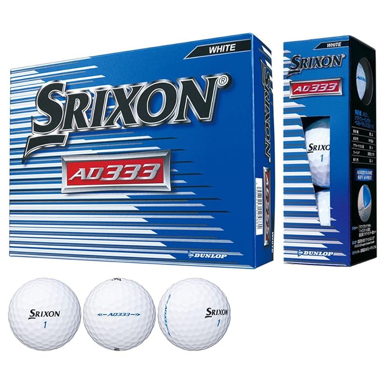 

DUNLOP golf ball SRIXON AD333 2018 model 1 dozen (12 pieces) white