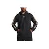 adidas Originals Black Men's Gold 3-Stripes Embroidered Badge Hoodie IS2579