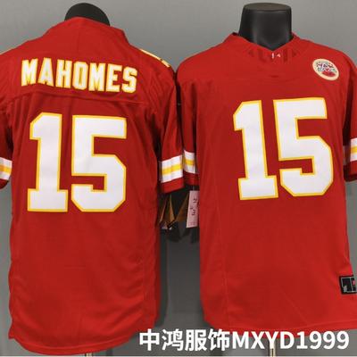 Kansas City Chiefs 15 Patrick Mahomes Jersey New Season Football Fan Game Day Apparel
