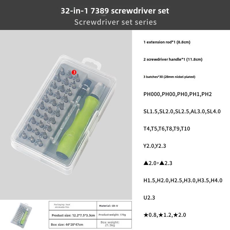 32-in-1 Multifunction Manual Screwdriver Set for Electronics Repair