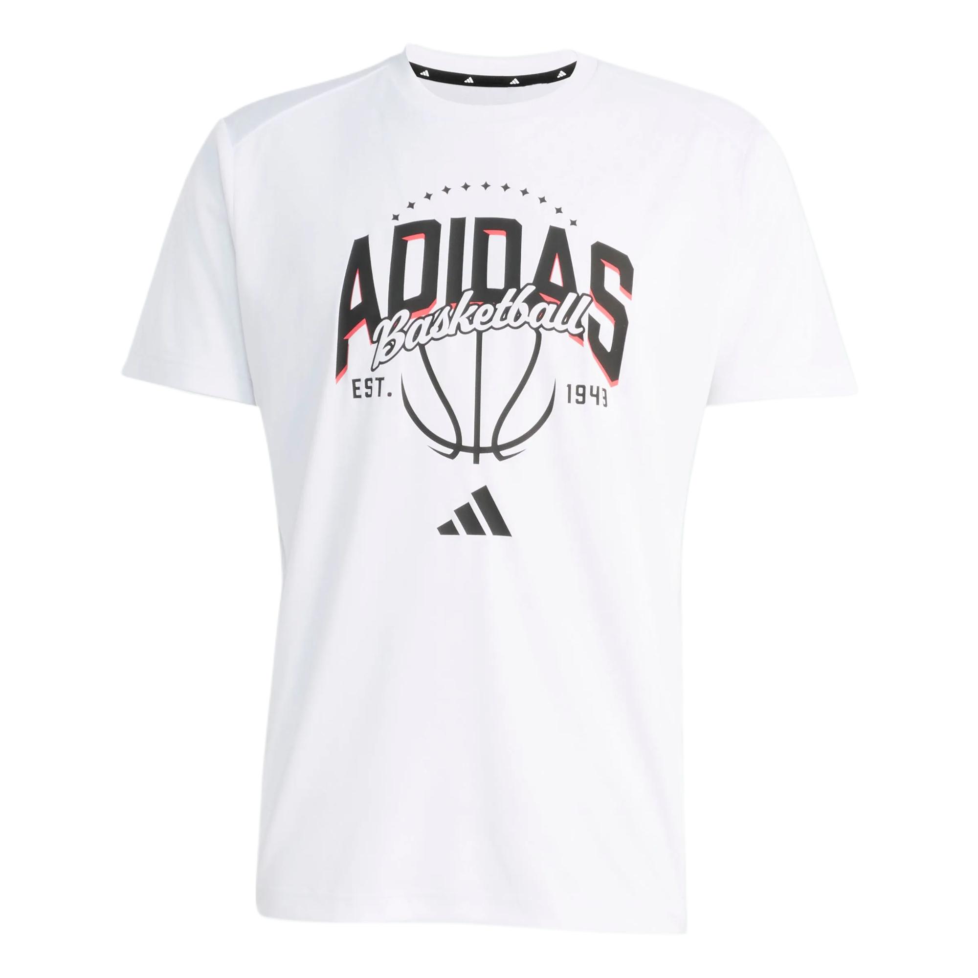 Adidas Basketball Solid Quick-Dry Short Sleeve Basketball T-Shirt Men Tops KU8437 2XS
