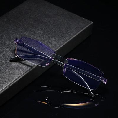 Ultra Light Resin Antifatigue Vision Care +100~+400 Diopter Present Glasses Box Foldable Reading Glasses Anti-Blue Light