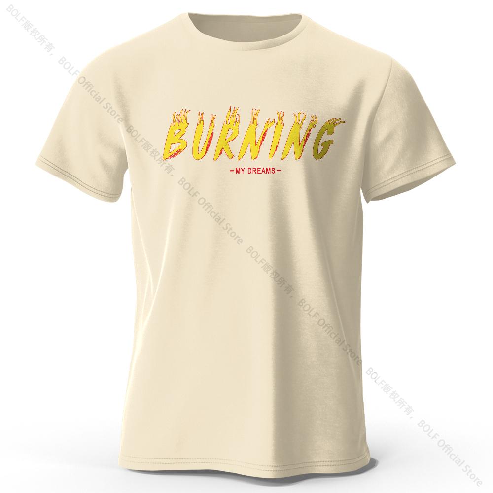 Modern Typography Printed 100% Cotton T-Shirt, Lightweight Round Neck Short Sleeve Tee, Unisex Everyday Style