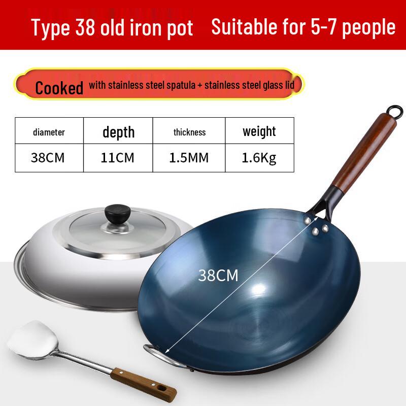 Traditioneller Schmiedeeisen-Wok