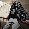 Kappa Player Series Fleece Printed Casual Jacket Unisex Jackets Black K0BZ2JJ95D