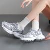 Fashion Spring Autumn Mix Color Breathable Sneakers for Women Fashion Lace Up Thick Sole Vulcanized Shoes Woman Platform Sport Shoes