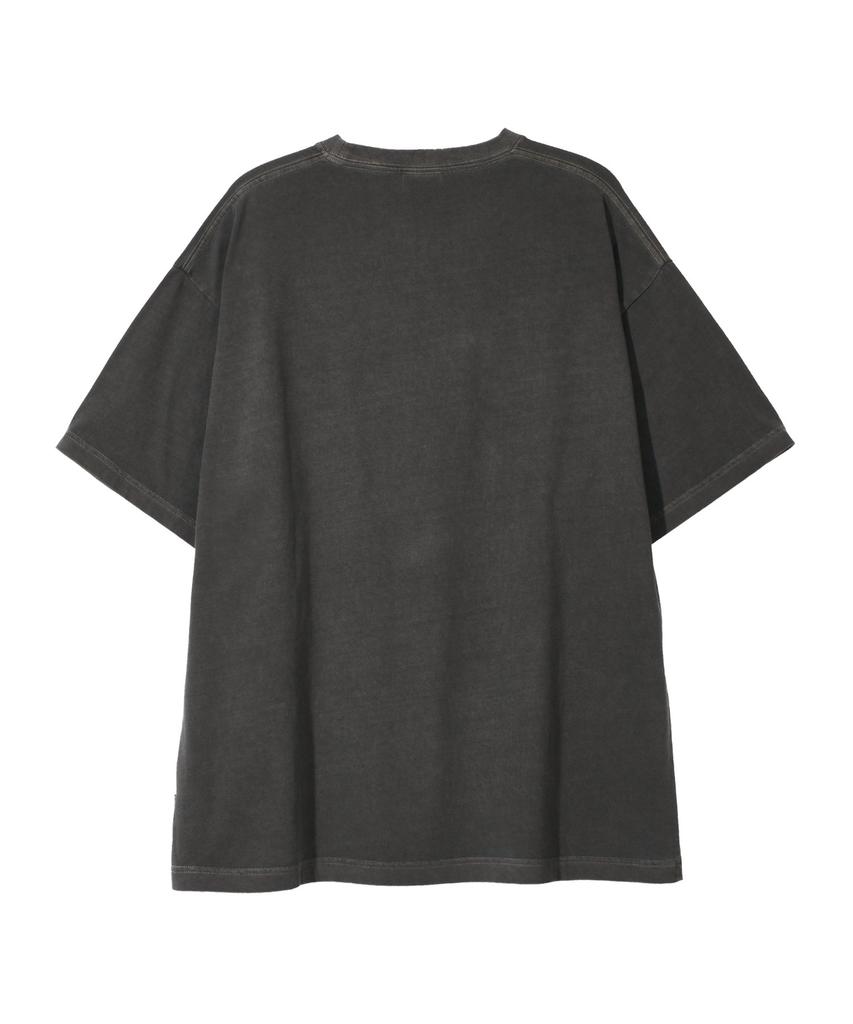 Treasure Magazine Pigment-Dyed Short Sleeve T-Shirt Charcoal