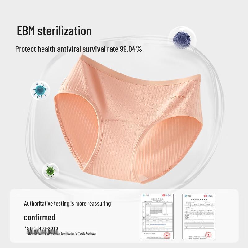 Audiffren Women's 5-Pack Pure Cotton Seamless Mid-Waist Briefs - Individually Wrapped 2025 Style