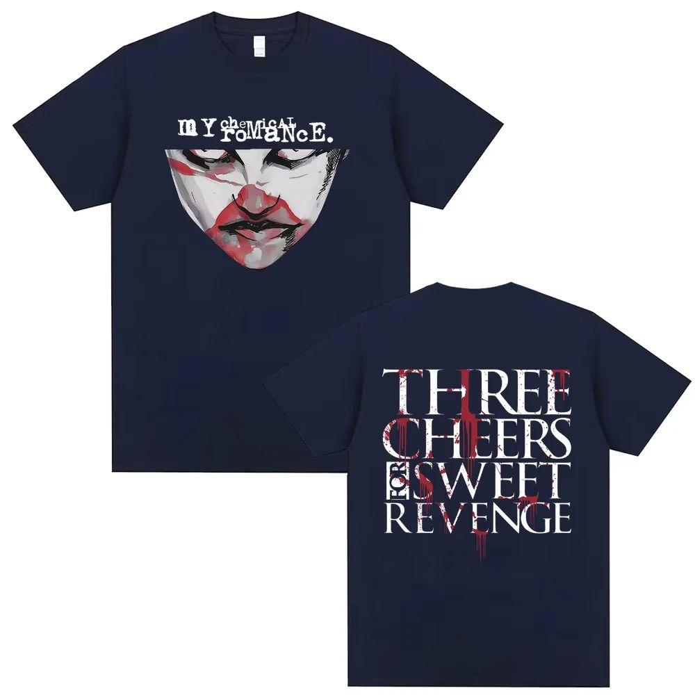My Chemical Romance Punk Emo Band Graphic T-shirts Men Women Gothic Rock Street Oversized Tshirt Unisex Vintage T Shirt