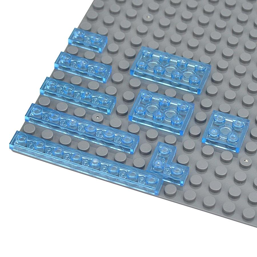 Bulk Assemblage Particle MOC Building Block 1x2 2x2 2x4 Transparent Thin Figures Brick Accessories Toy Leduo 3023 3022