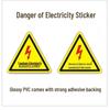 Electric Hazard Triangle Warning Sticker