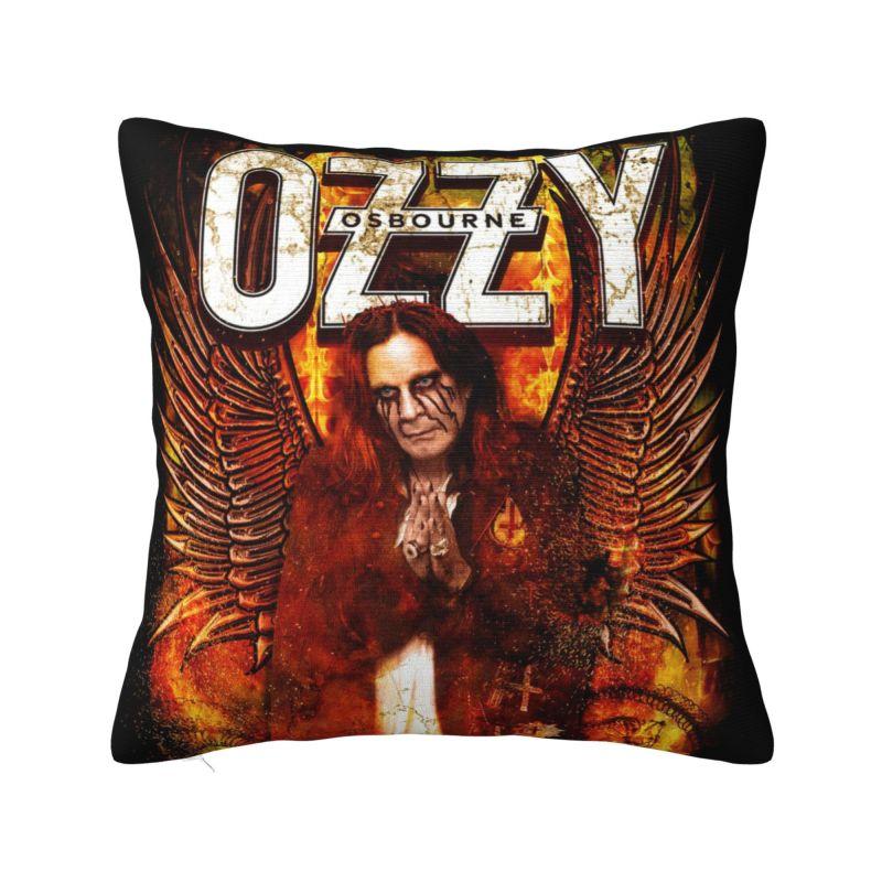 Custom Ozzy Osbourne Prince Of Darkness Cushion Cover Heavy Metal Band Rock Velvet Nordic Throw Pillow Case Home Decoration