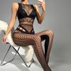 Sexy Teddy Lingerie Floral Pattern Fishnet Body Stocking Teddies Lingerie Bodysuit Underwear for Women Plus Size