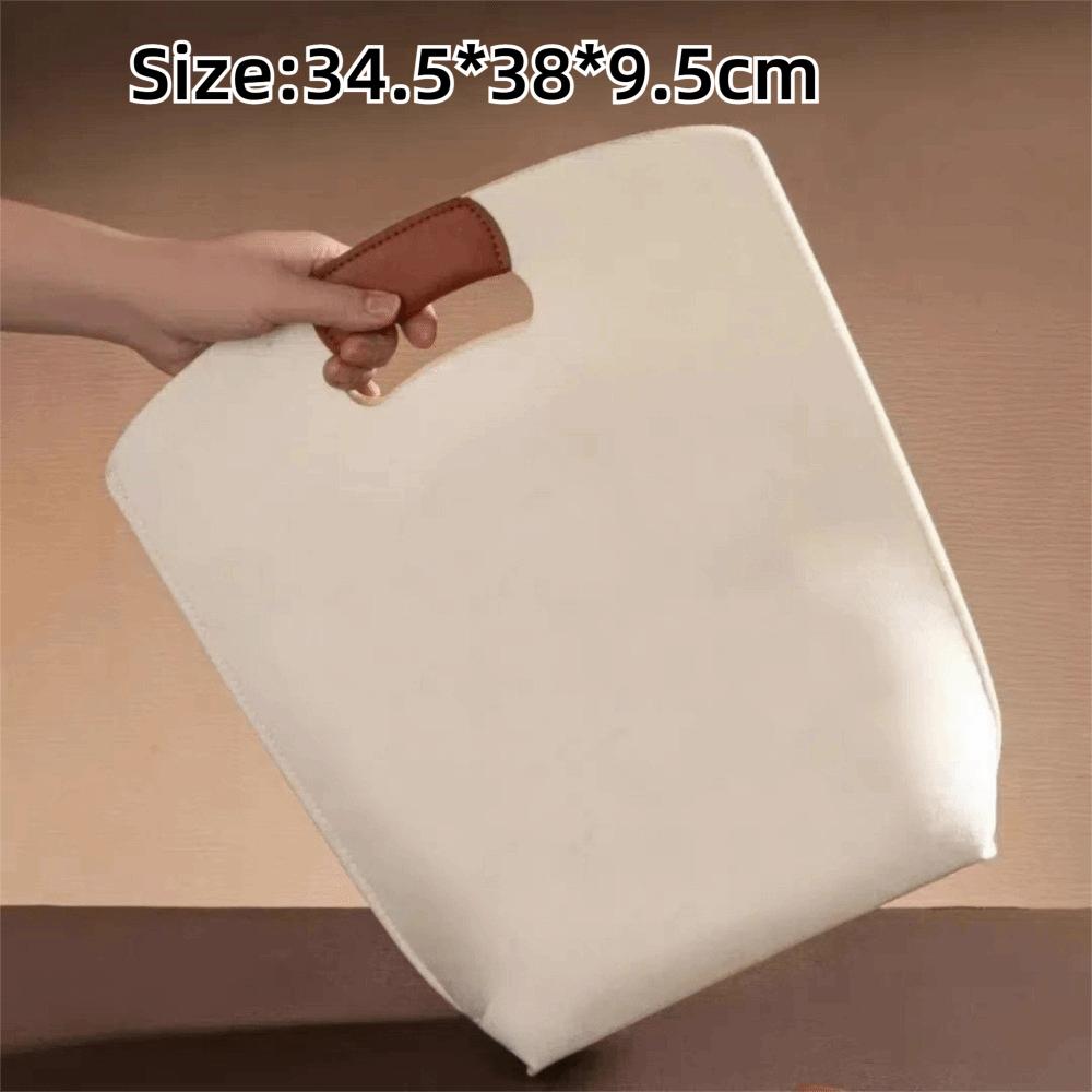 High Quality Solid Color Felt Bag Large Capacity Reusable Utility Tote Portable Eco-Friendly Shopping Bag Exhibition Gift