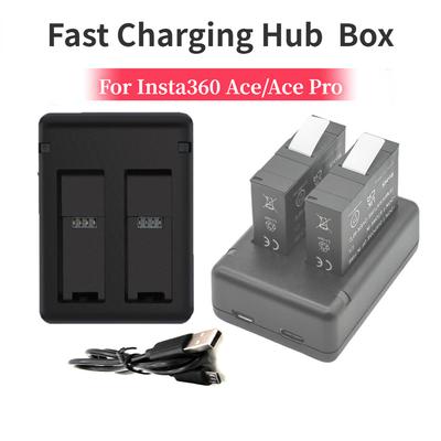 Für Insta 360 Ace Pro Batterieladegerät Box Schnellladehub Ladebox Für Insta360 Ace Action Kamera Batterien Zubehör