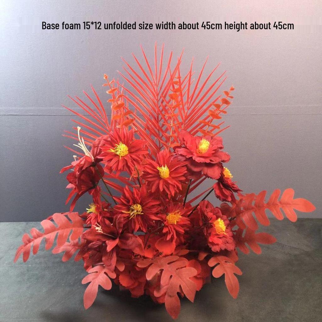 Großes Seidenblumen Hochzeitsgang & T-Bühnen Dekorationsset