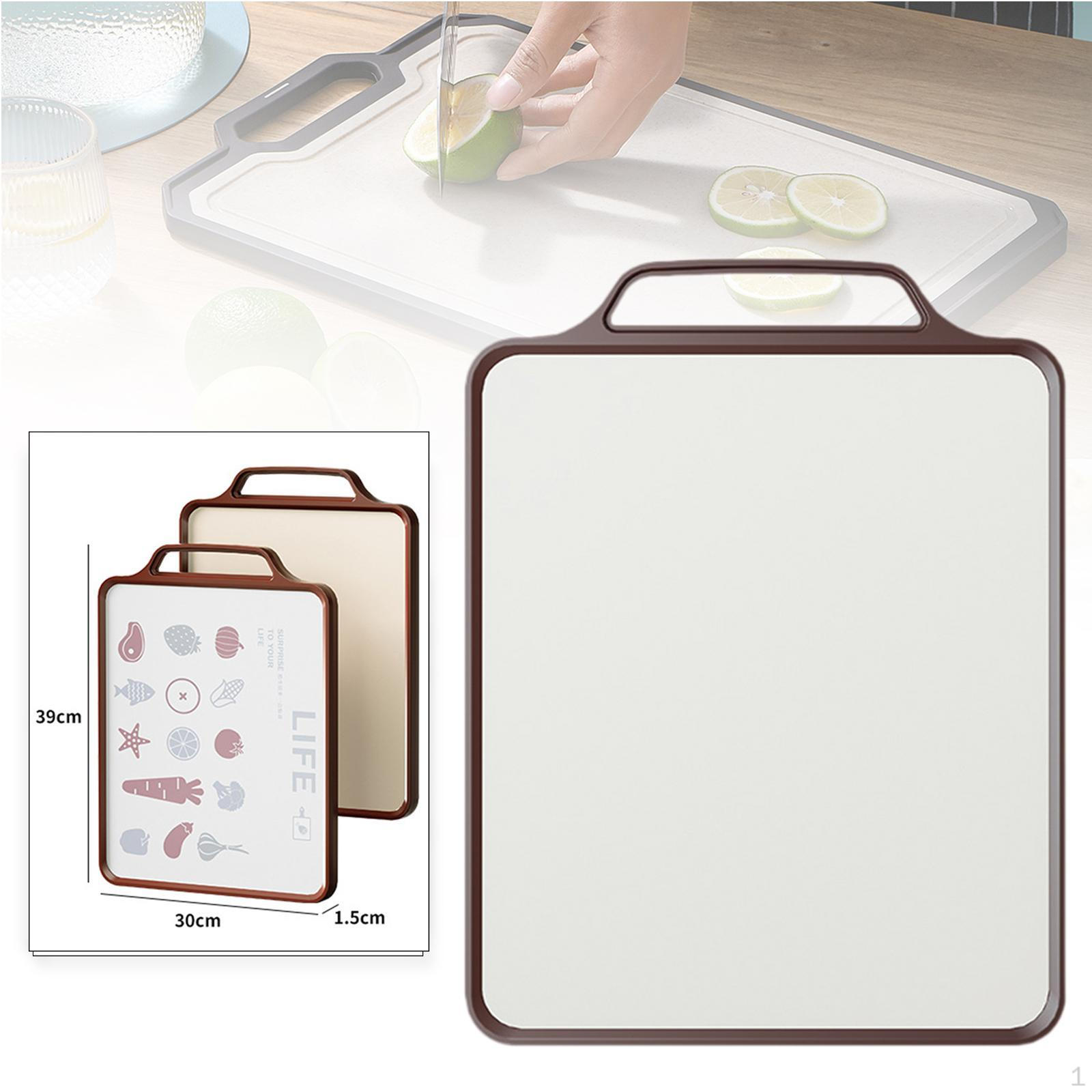 

Cutting Board Double Sided Food Grade Household Portable Non Slip Chopping Meal Prep Tray for PP