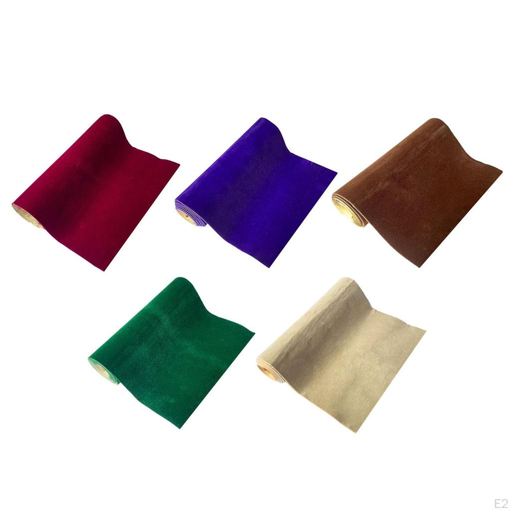 Flannel Fabric Peel Sticker Paper Liner Sheets for Jewelry Drawer Picture Frames Wrapping