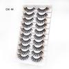 Manufacturer Wholesale 10 Pairs of Colored 3D False Eyelashes, European and American Multi-level Messy and Dense 3D Eyelashes, Cross-border Supply