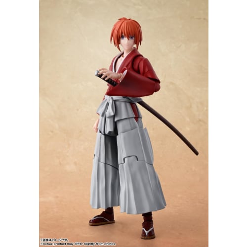 TAMASHII NATIONS S.H.Figuarts Rurouni Kenshin: Meiji Swordsman Romantic Story - Himura Kenshin, approximately 135mm, PVC & ABS painted action figure