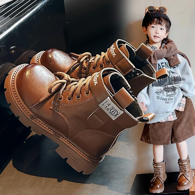 Autumn Winter Children's Boots High-quality Fashionable Boy's Boots Children's Boots Handsome British Style Ankle Boots