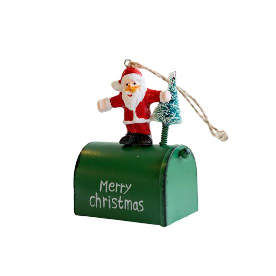 Wisiorek do skrzynki pocztowej Święty Mikołaj Wiszący Mikołaj Bałwan Niedźwiedź Wystrój Ozdoba Drzewa na Świąteczne Wakacje w domu