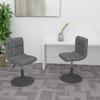 Day and Night - Day and Night Swivel Dining Chairs 2 Units Dark Gray Velvet