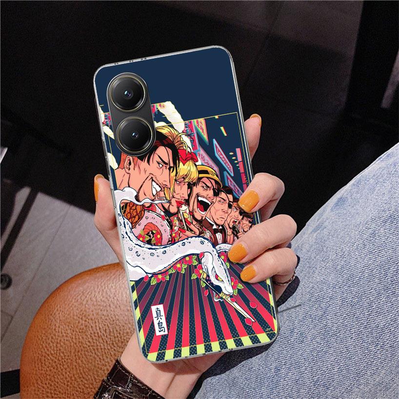 Yakuza 0 Game Phnoe Case for Xiaomi Poco X5 X6 X7 Pro X4 Gt F7 Ultra M8 M7 Redmi 15C 15 13C 13 12C 12 Unique Cover Coque Poco X7