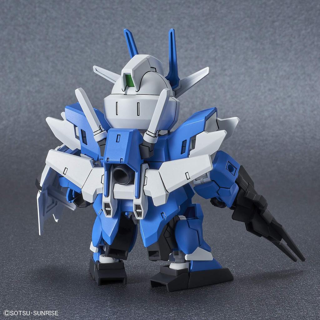 SD Gundam Cross Silhouette Earth Three Gundam plastic model color-coded