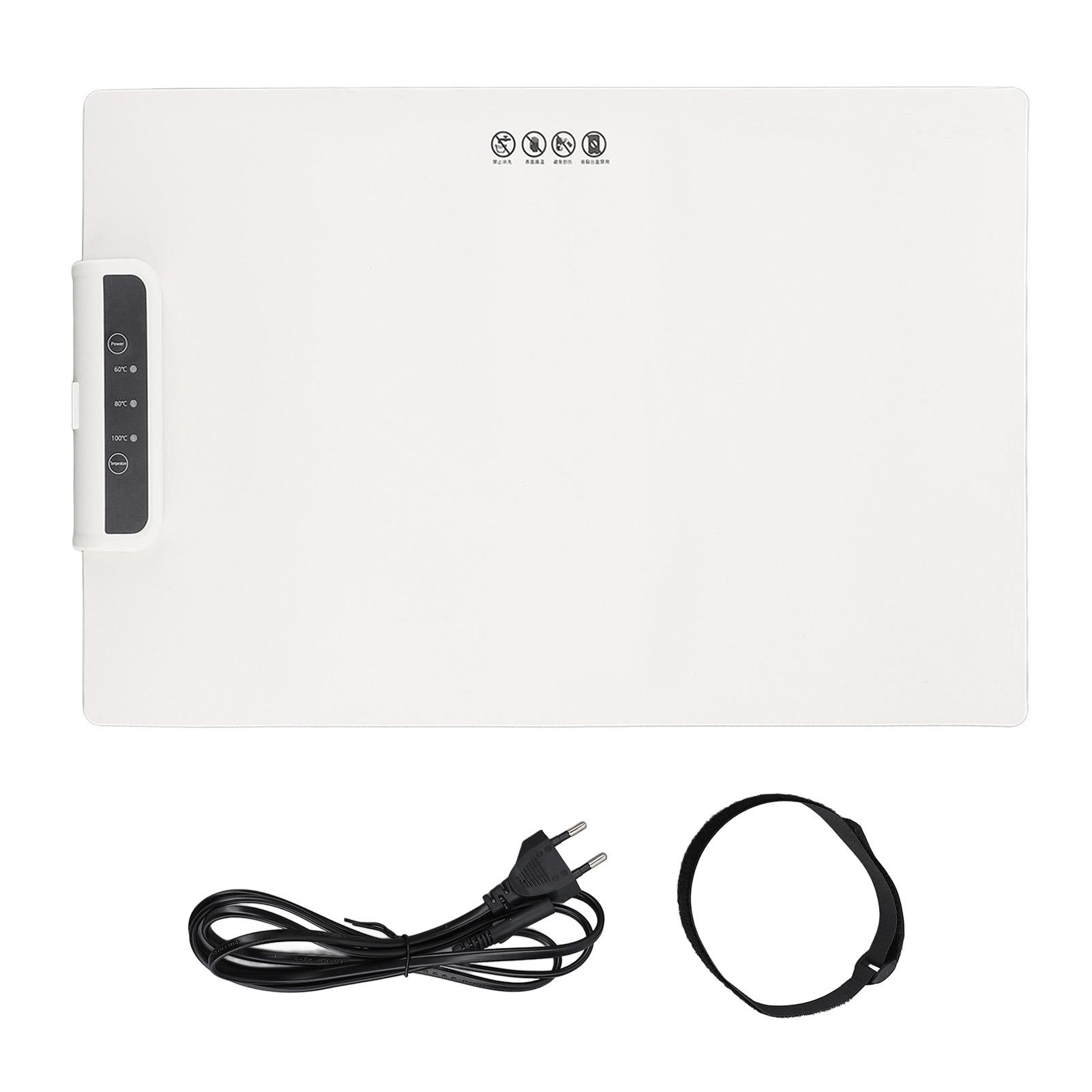 

Складной поднос для подогрева пищи, силиконовый портативный электрический поднос для подогрева с регулируемой температурой для