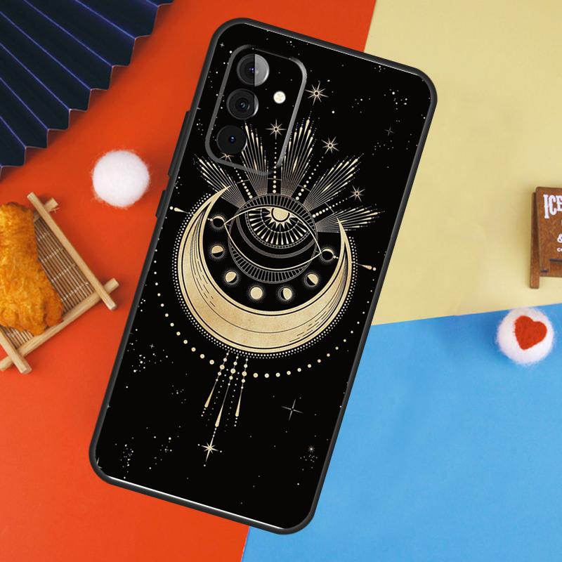 Fortune Telling Moon Stars Hands Art Case For Samsung Galaxy A56 A36 A16 A06 A13 A33 A53 A52 A32 A12 A54 A34 A14 A15 A35 A55 A17