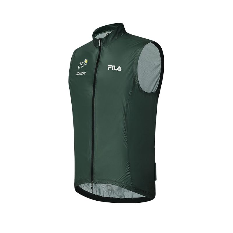 

New FILA CYCLING Vest Men s Dark Green A11M538707FKK 175/96A/L