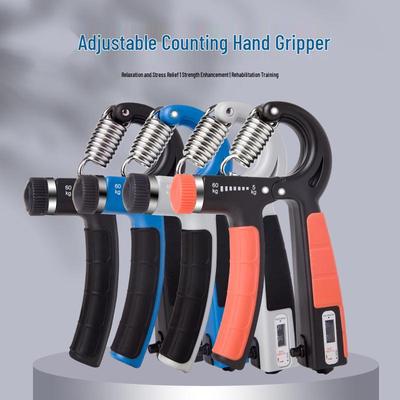 Verstellbarer Handgreifer & Zähler für professionelles Hand-, Finger- und Unterarmkrafttraining und Rehabilitation.