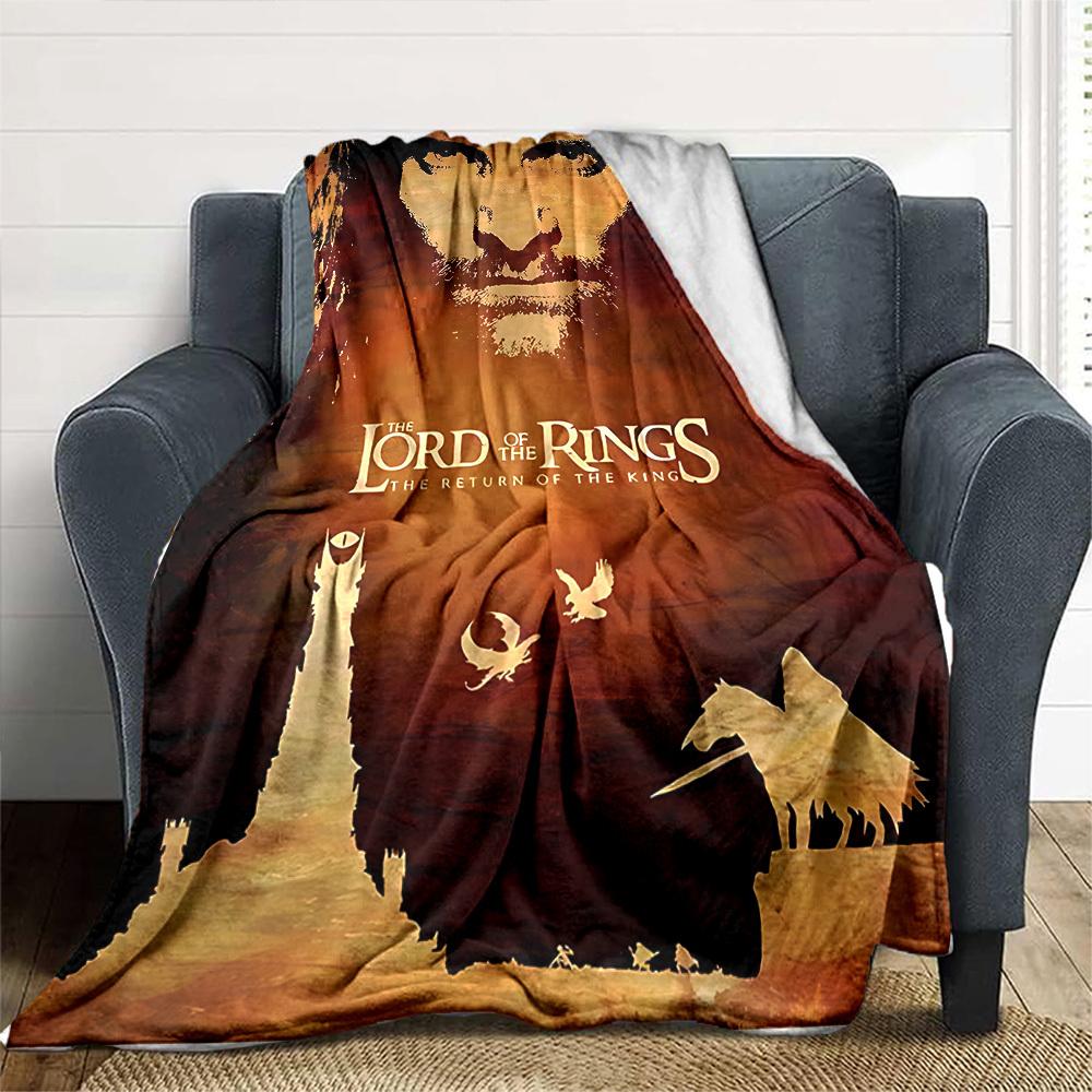 1pc The Lord of the Rings The Return of the King Flannel Blanket Soft Warm Throw for Home, Office, Travel, All-Season Cozy Bedding GiftL1031