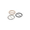 Multifunctional Clothing Corner Knotted Buckles Round Metal Scarf Buckle  T-shirt Buckle