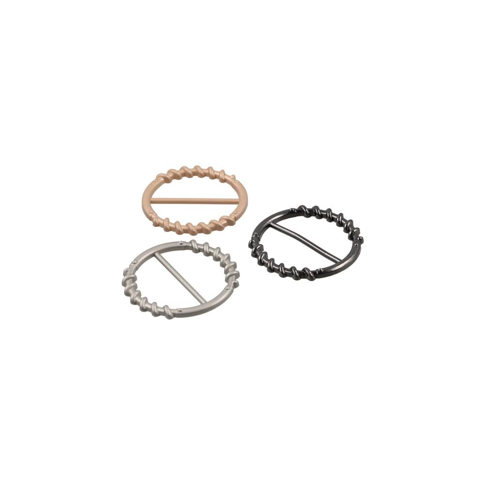 Hijab Scarf Clip Clothing Corner Knotted Buckles Multifunctional Round Metal Scarf Buckle Gift