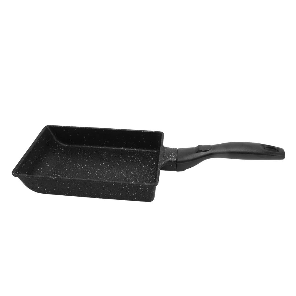 Rectangular Frying Pan Thickened Aluminum Alloy Nonstick Coating Cooking Pan for Steak Egg Roll
