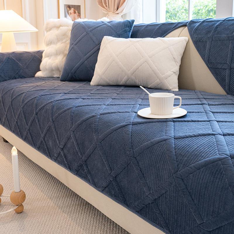 

Подушка для дивана бархатная утолщенная всесезонная универсальная подушка для сиденья кремовый ветро-белый нескользящий кожаный чехол для дивана тканевое полотенце 45 * 45 Pillow Cover