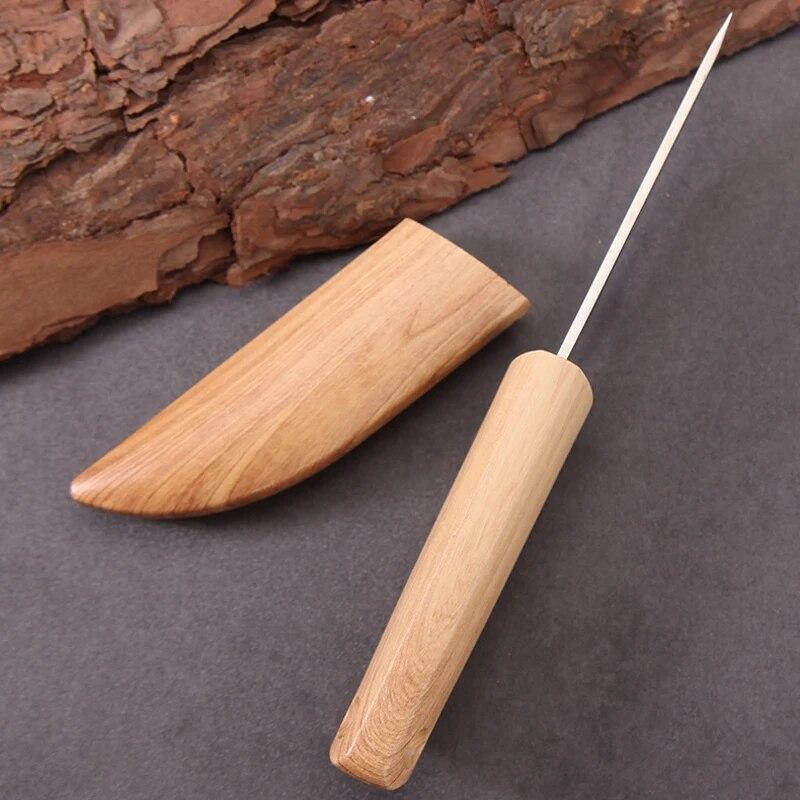 Rozsdamentes acél kézi kés éles hordozható háztartási gyümölcskés új kültéri kempingkés